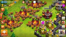 CLASH OF CLANS -ALL WALL BREAKERS! 3 STARRING A VILLAGE! WTF! FUNNY MOMENTS MAX TROOPS VS MIN BASE