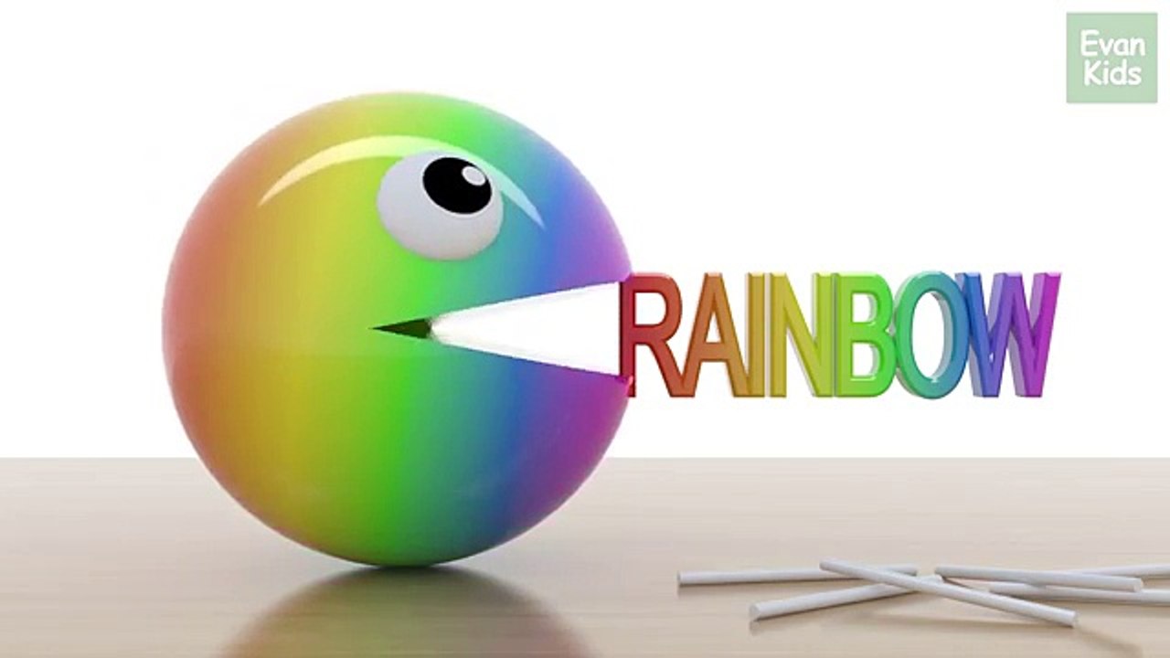 Learning Colors with 3D Pacman Collection for Kids