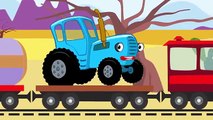 ДАЛЕКО и БЛИЗКО - развивающая обучающая песенка мультик для детей про трактор поезд и машины