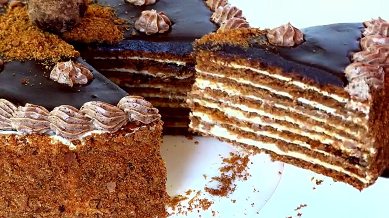 торт Спартак. Рецепт. Cake Spartacus