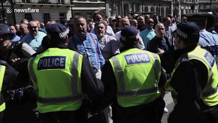 Far right attack anti-fascists at London protest