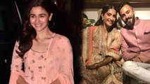 Sonam Kapoor Wedding: Alia Bhatt snapped at Mehndi ceremony  | Filmibeat