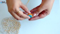 How to make a pearl ring from washer | DIY loreals ring | jewelry making |Beads art
