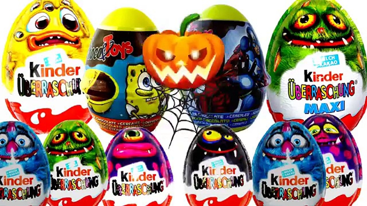 Halloween Maxi Kinder Surprise eggs KINDER GIANT SURPRISE EGG Mickey Mouse Surprise Toys