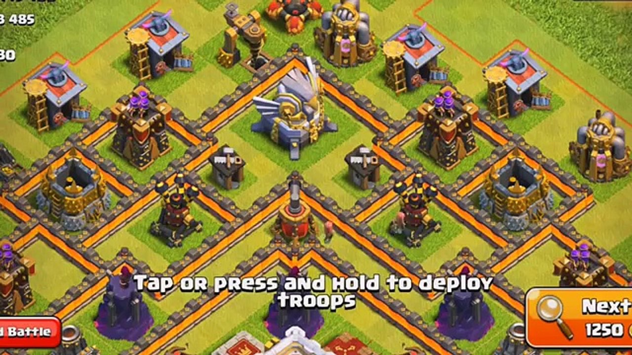 CLASH OF CLANS LAYOUT CV 11 CENTRO DE VILA 11 - NOVO HERÓI - NOVA DEFESA - LAYOUT