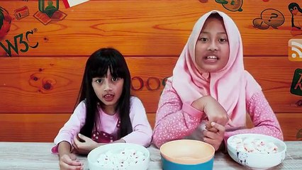 CHUBBY BUNNY Challenge Azka dan Mecca FAILED!