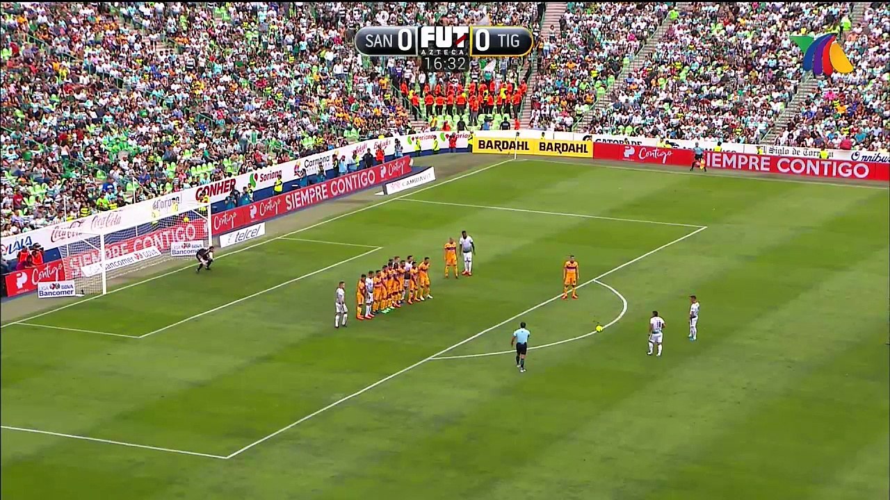 Osvaldo Martínez  Goal ~ Santos Laguna vs UANL Tigres 1-0