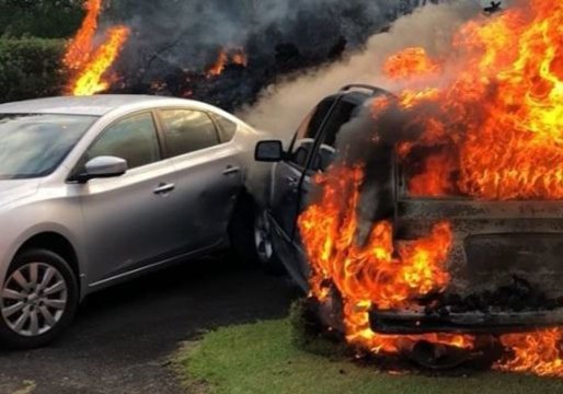 Lava Flows Erupt, Engulf Cars and Homes in Leilani Estates