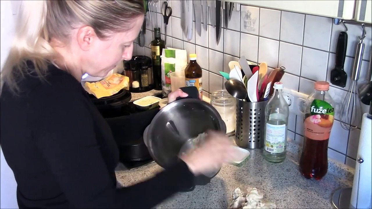 Kneten mit der monsieur cuisine connect - kräuterfaltenbrot