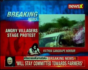 Kathua Gangrape Angry villagers show black flags to Bjp Mla