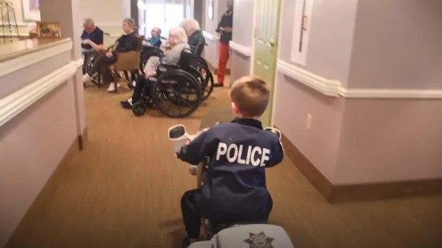 This Little Boy Spends Time Visiting Senior Citizen Homes and Giving Hugs
