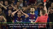 Sergi Roberto claims innocence over red card - Valverde