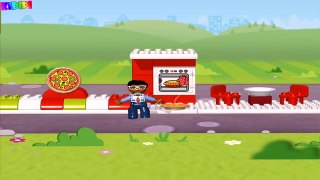 Lego Pizza Cartoons - LEGO TOYS - Lego Pizza Delivery Animation