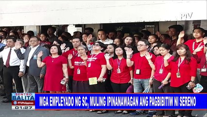 Mga empleyado ng SC, muling ipinanawagan ang pagbibitiw ni Sereno