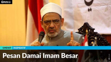 #1MENIT | Pesan Damai Imam Besar