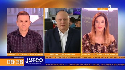 Glavni odgovorni urednik Kurira Nemanja Pajić gosotovanje u emisiji Jutro sa Jovanom i Srdjanom!