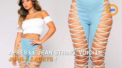 Le jean à lacets !