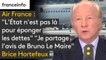 Air France : "L'État n'est pas là pour éponger les dettes" déclarait hier Bruno Le Maire - "Je partage cet avis" déclare Brice Hortefeux