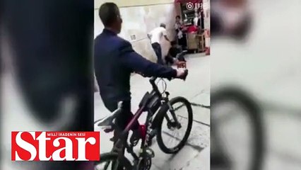 Dilenciyi tokatlayan adama hayatının şokunu yaşattı