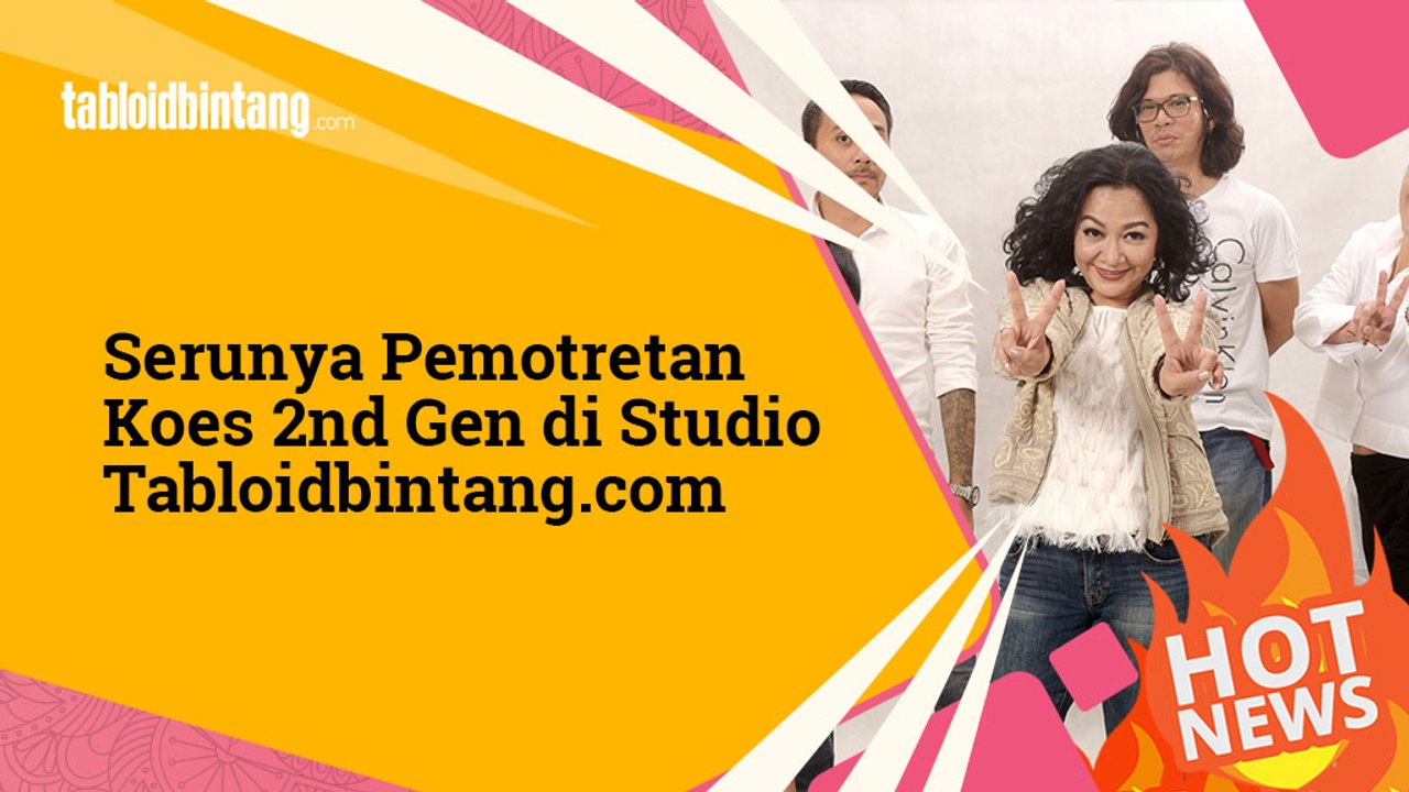 Sesi Pemotretan Koes 2nd Gen di Studio Tabloid Bintang.com