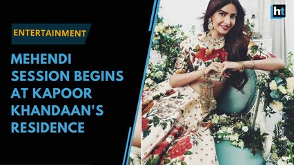 Sonam Ki Shaadi: Mehendi session begins at Kapoor khandaan's residence!