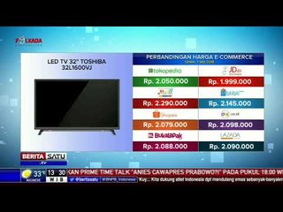 Perbandingan Harga E-Commerce: LED TV 32" Toshiba 32L1600VJ