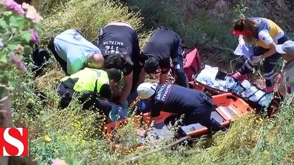 İntihar için çıktığı falezlerden düşüp yaralandı