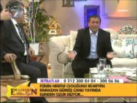 CANLI YAYINDA EŞİNE DÖN ÇAĞRISI YAPARKEN BAYILDI!