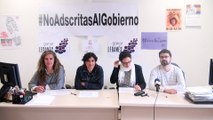 Rueda de prensa de cuatro concejalas no adscritas del Ayuntamiento de Leganés