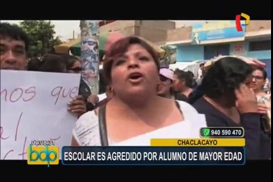 Chaclacayo: escolar es agredido por sus compañeros de colegio