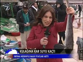 BALIĞIN KULAĞINA KAR SUYU KAÇTI