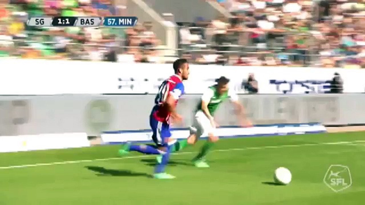 Sankt Gallen 1:2 Basel (Switzerland. Super League. 6 May 2018)