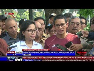 Sandiaga Pastikan Lapangan Banteng Dibuka Sebelum Ramadan
