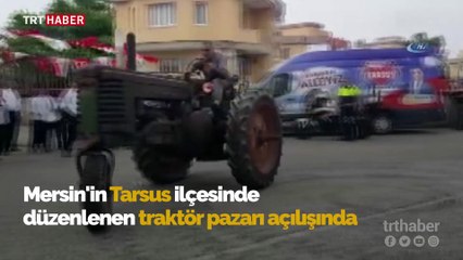 Devrilen traktörün altında kalmaktan son anda kurtuldu