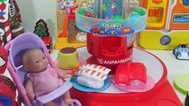 호빵맨 캅셀 빙글빙글 즐거운 물고기 낚시 회전초밥 장난감 놀이 뽀로로 와 스파이더맨 Anpanman Conveyor Belt Sushi Toy