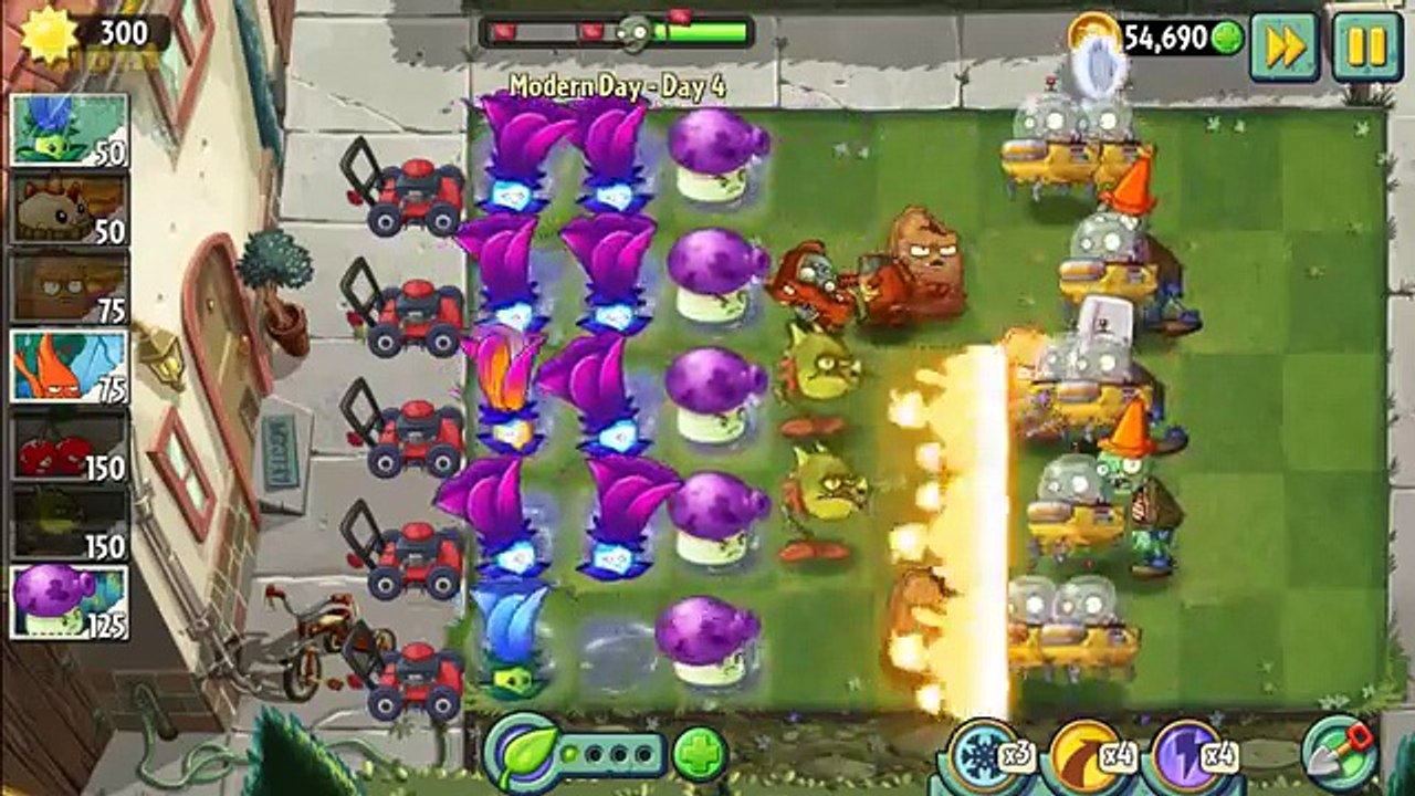 Plants vs Zombies 2 - Modern Day - Day 4: Rainbows in present