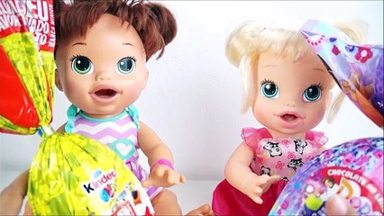 Download Video: BABY ALIVE MINHA BONECA ABRINDO OVOS DA PASCOA SURPRESA KINDER OVO MINIONS E DORA AVENTUREIRA