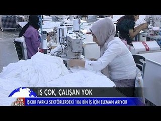 İŞKUR 106 BİN İŞ İÇİN ELEMAN ARIYOR AMA BULAMIYOR