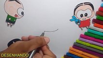 Turma da Mônica toy completo - desenho Magali e Cascão toy português 2017