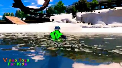 Spiderman Motorcycle videos for children Spider Cartoon videos Motorbike for Kids Toys