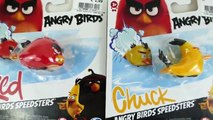 Angry Birds Toys Crashing Attack Red Chuck Bomb Pigs | MyToyTV
