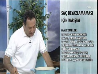 Dr. Feridun Kunak'tan Saç Beyazlamasını Önleyen Karışım