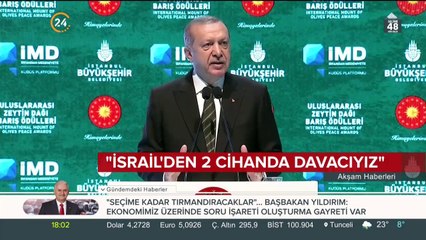 Cumhurbaşkanı İsrail'e tepki gösterdi