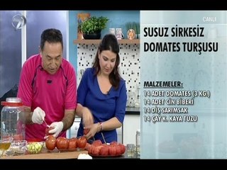 Susuz Sirkesiz Domates Turşusu Tarifi