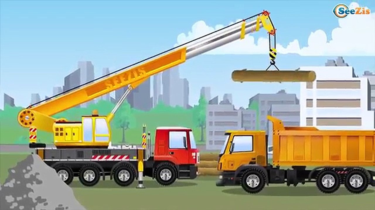 Camion benne curieux et les véhicules dessin animé - 40 MIN Compil en francais