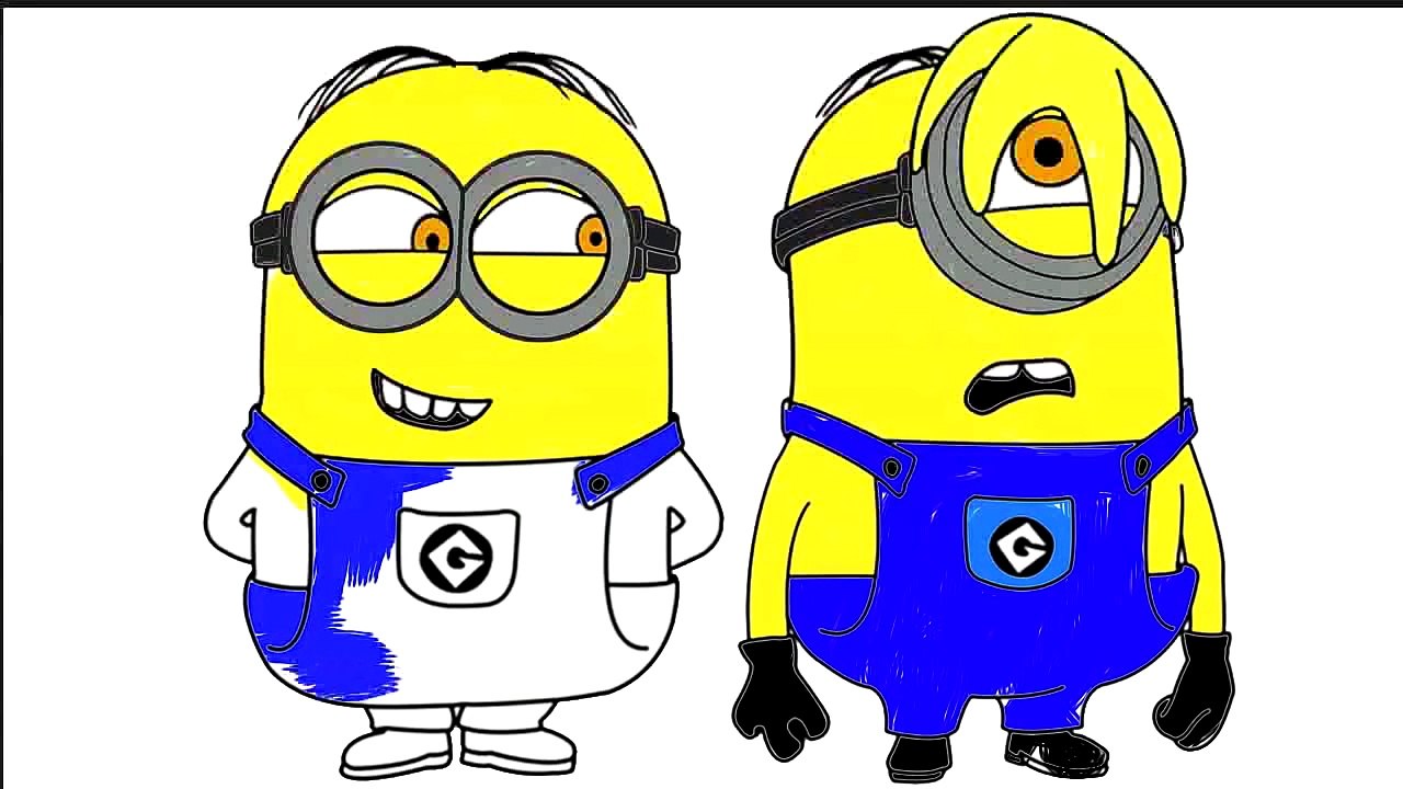 Minions Coloring for Children - Minions from Despicable Me Coloring for Kids