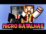 Minecraft: MICRO BATALHAS! - MATANDO TODOS!!  (c/ Wolff) - Minigame PVP