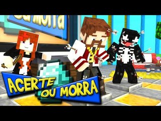 Minecraft: ACERTE OU MORRA - FLECHADA NO JOELHO!! (c/ VenomExtreme e Miss)
