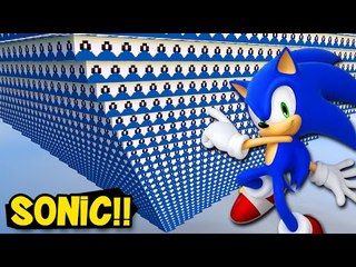 Minecraft: PIRÂMIDE INVERTIDA! LUCKY BLOCK DO SONIC!! (c/ Rezende, Luiz e Pig)