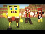 Minecraft: NOVO MINIGAME (Build Battle) - AMAMOS O BOB ESPONJA!! (c/ Miss)